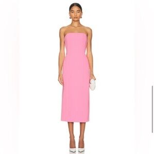 A.L.C.  ELIZABETH STRAPLESS SEATH MIDI DRESS